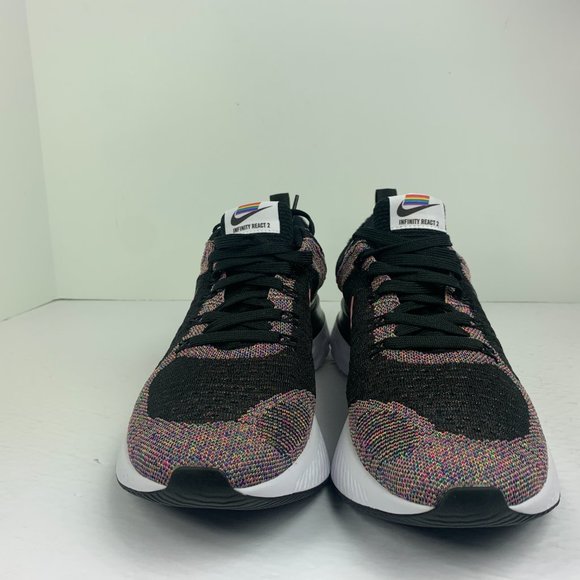 Nike React Infinity Run FK 2 BT DD6790 001 Black/Multicolored New Men's Size 9 - Picture 8 of 12